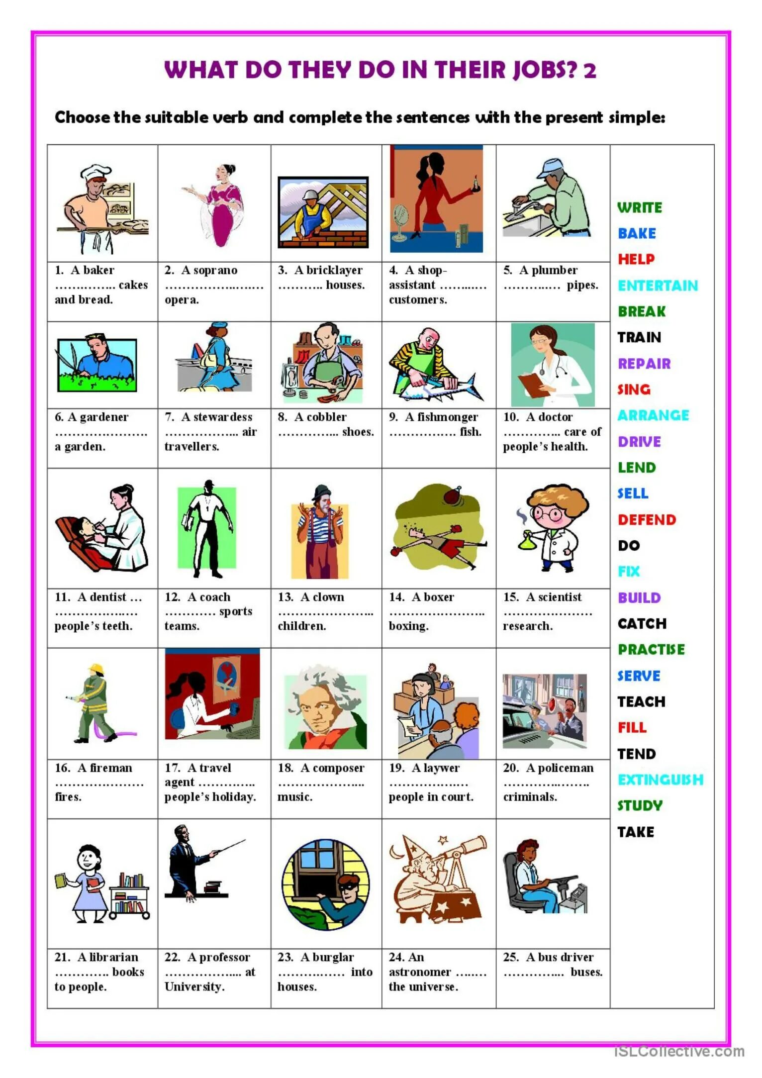 What for do they. What are they jobs Worksheets. What do they do. Professions what do they do. Professions and what they do.