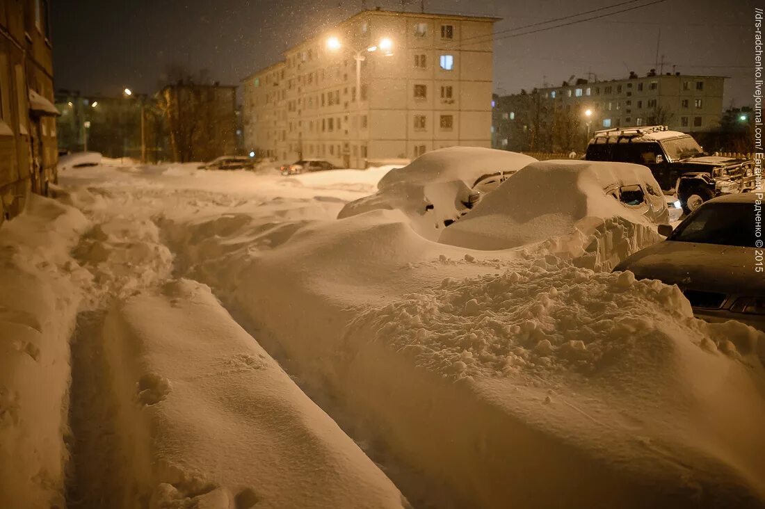 Сугробы раньше