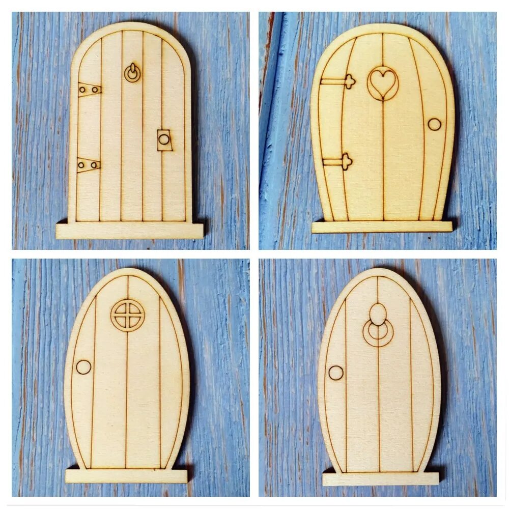 Миниатюрная дверца. Сказочная мини дверь. Фигурки на дверь. Wooden Fairy Mini Door.
