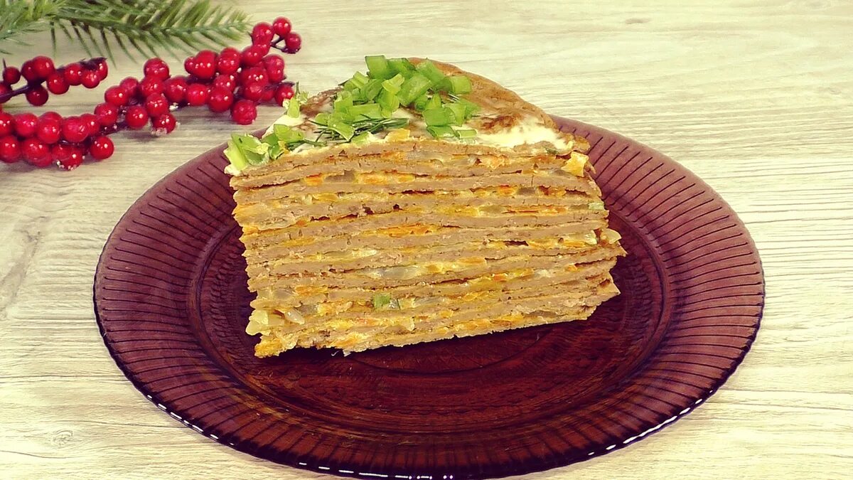 Печеночный торт блинчиками. Печеночный торт блинчиками