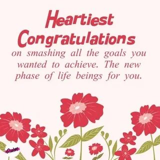 A good congratulation