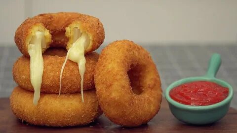 Колечки моцарелла вкусно