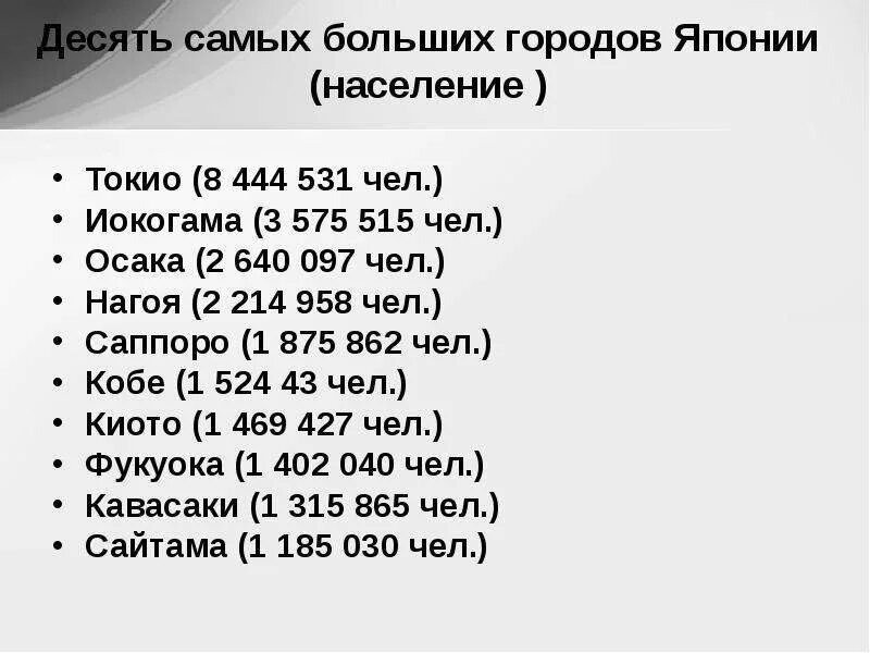 Карта японии по плотности населения. Токайдо мегаполис на карте японии. Города японии список по алфавиту. Крупнейшие города японии. Миллионники японии.