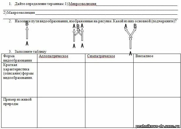 Видообразование тест 9. Пути видообразования таблица. Пути и способы видообразования таблица с примерами. Пути видообразования таблица с примерами. Пути видообразования биология таблица.