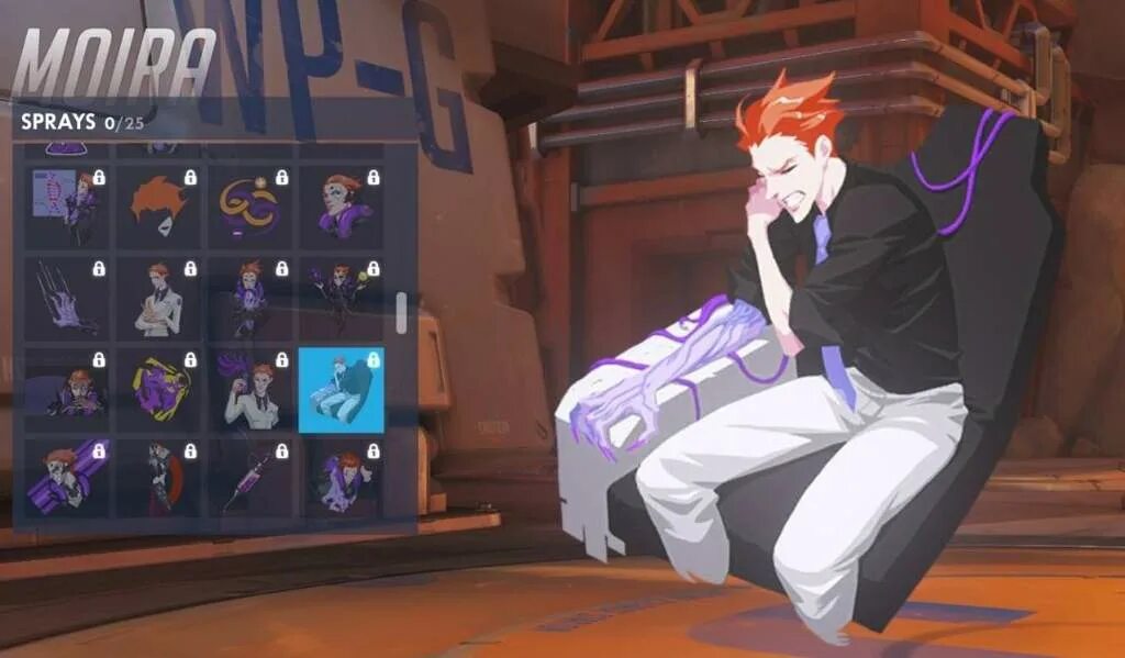 With mercy in broken elevator overwatch