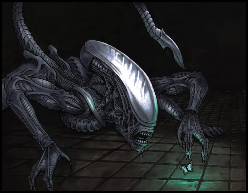 Ксеноморф AVP. Aliens vs Predator 2 чужой Xenomorph арт.