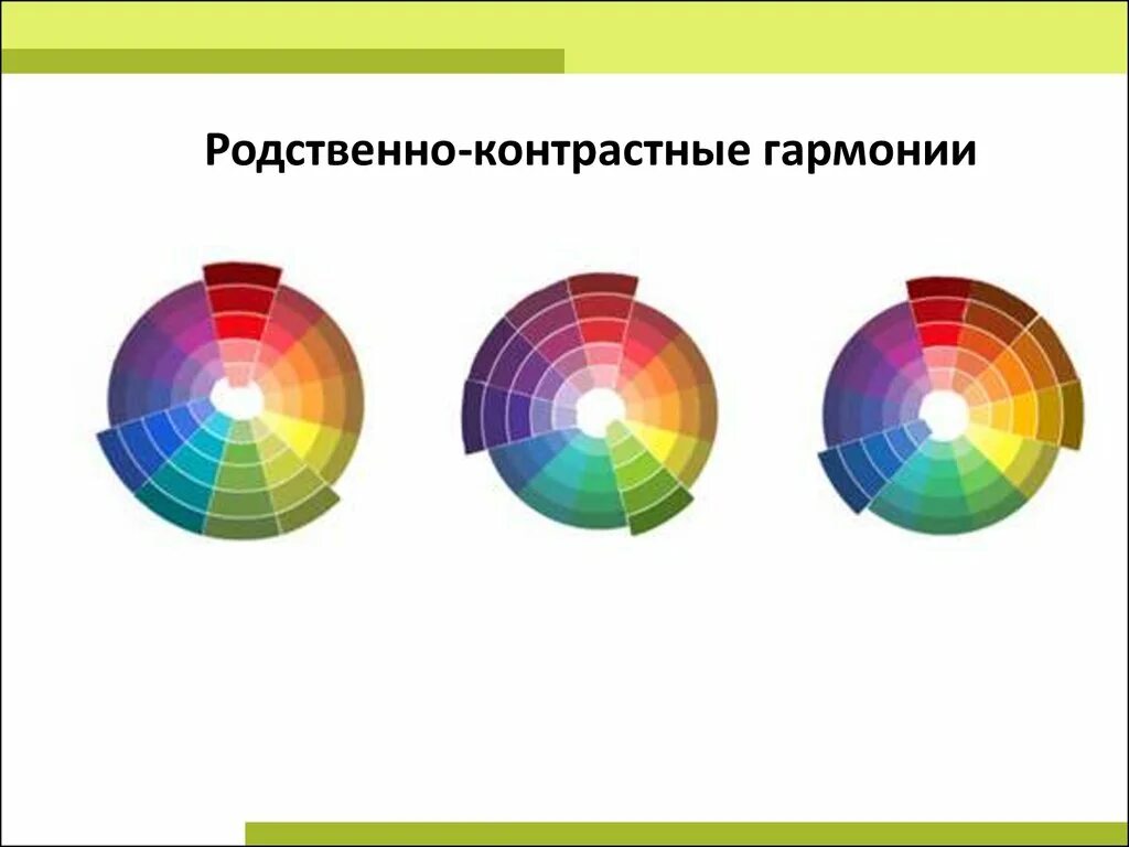 Гармония родственно-контрастных цветов. Родственно контрастные. Родственно контрастные. Гармония родственно-контрастных цветов. Цветовой круг родственно контрастная гамма.