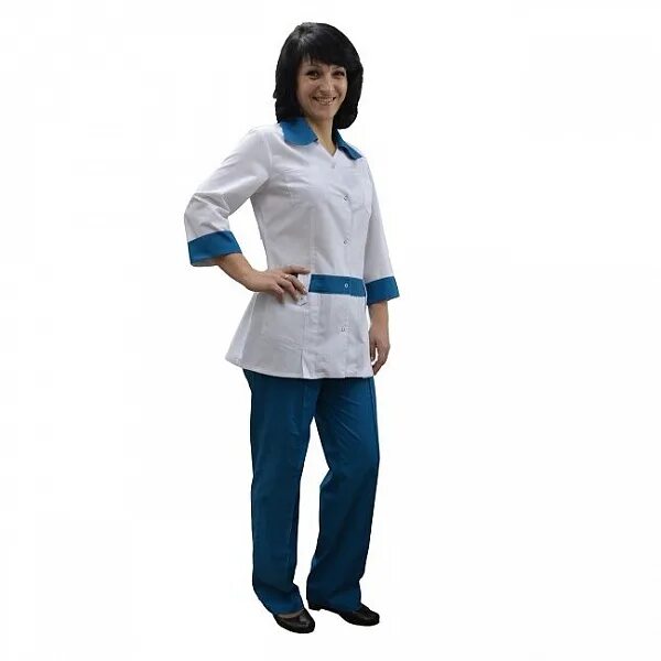 Костюм хлопчатобумажный медицинский женский. Костюм медицинский с419. Медицинский хиркостюм белый верх синий низ. Медицинский одежда тройка.