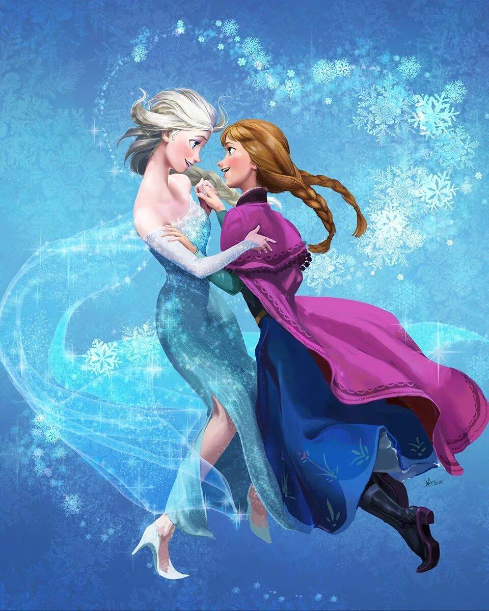 Elsa and Anna.