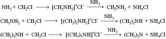 Хлорэтан и аммиак реакция. Первичный Амин и хлорэтан. Алкилирование аммиака и Аминов. Этиламин плюс хлорметан.