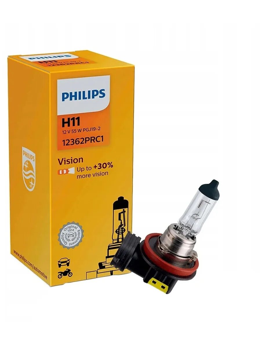 Лампа h11 12v 55w Philips 12362prc1. Philips Vision +30 h11. 12362prc1 Philips. Philips h11 Vision 12362prc1. Philips vision купить