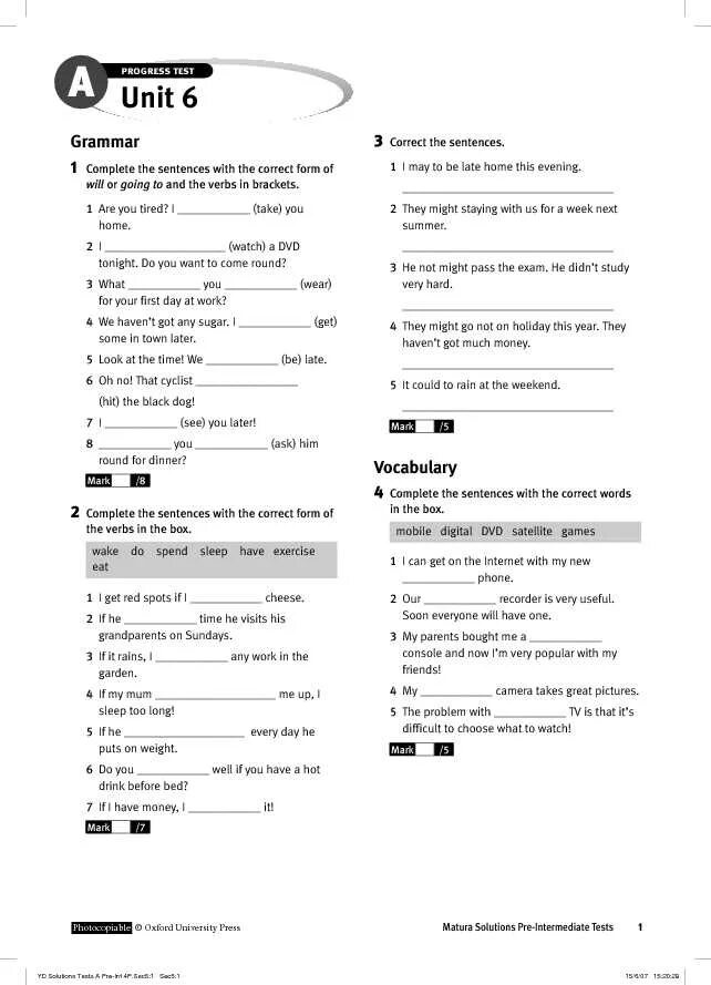 Тест unit 6. Unit 2 short test 1a ответы. unit 3 short test 1a ответы. units 4, test 3, тест.. solutions third edition intermediate tests unit 6a.