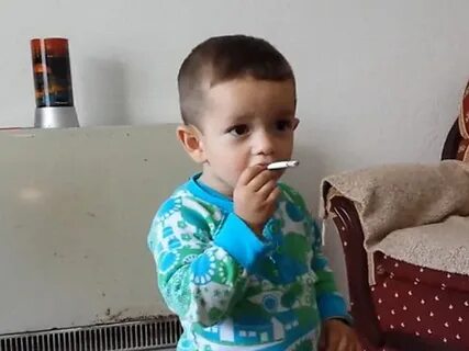 Little baby smoking
