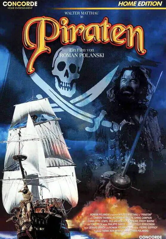 Пиратам обложки. Пираты (Pirates) 1986 poster.