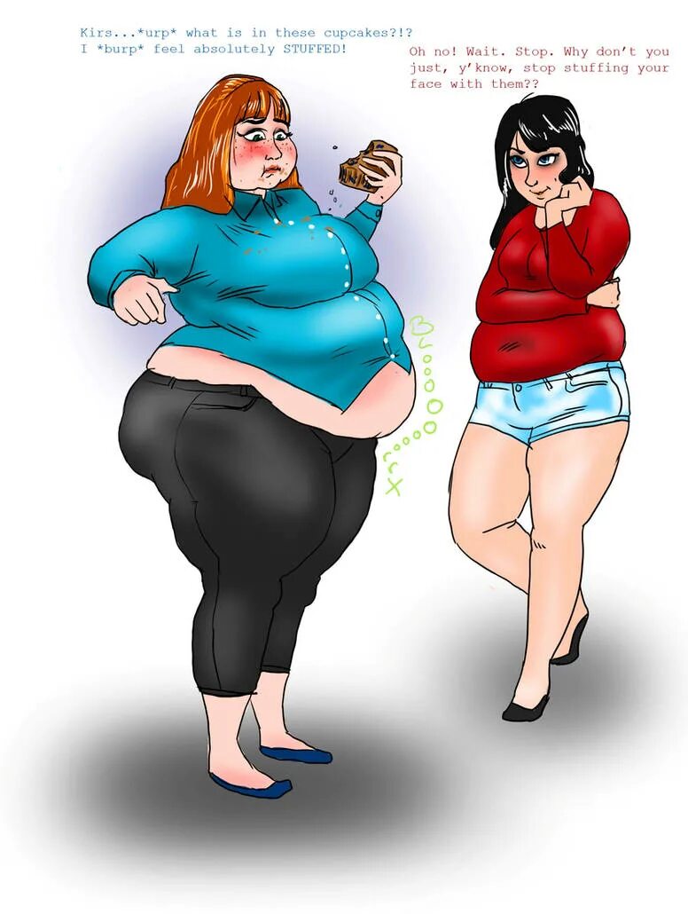 Комиксы про толстых. Фидеризм откармливание.