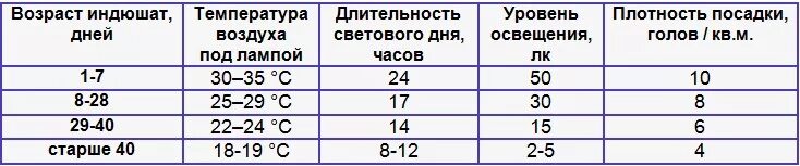 Температурный режим для индюшат таблица с первых дней. Температурный режим для индюшат с первых дней жизни таблица. Температура в брудере для индюшат таблица. Температурный режим для индюков таблица.