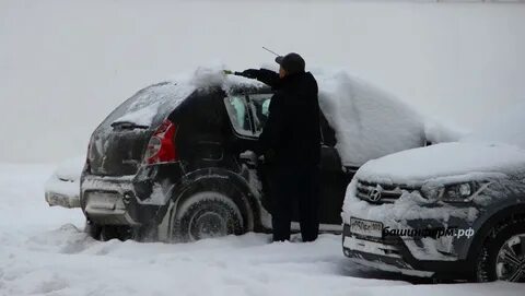 В январе обильный снегопад накрыл