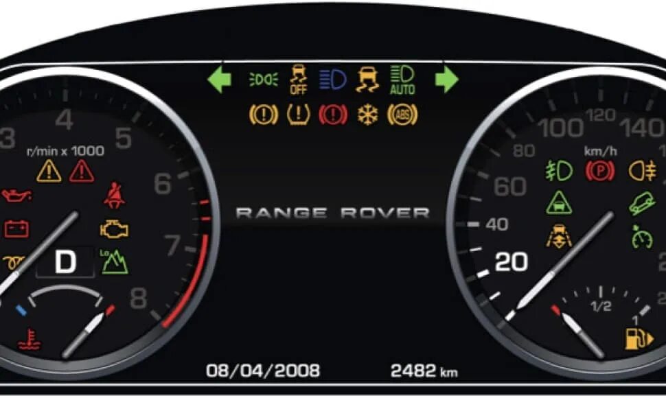 Ошибка range. Панель рендж ровер индикаторы. индикаторы панели приборов range rover sport 2005 года дизель. range rover 322 приборная панель индикация. индикатор масла range rover sport.