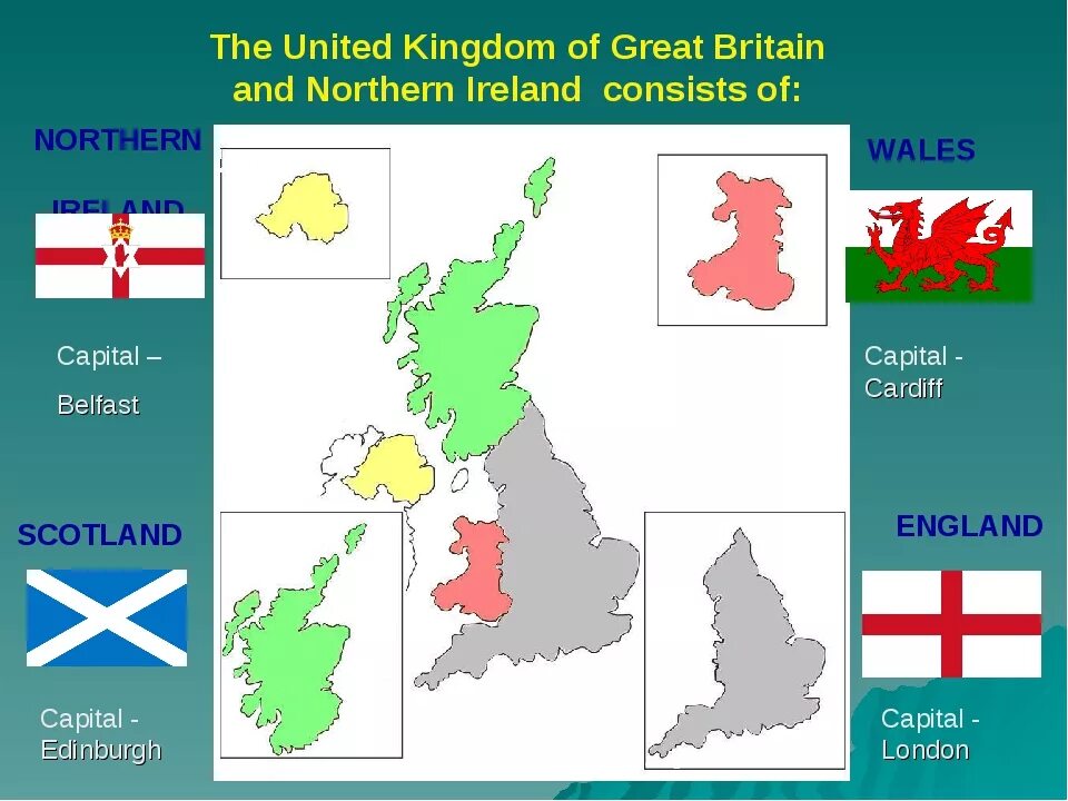 Англия страна часть великобритании и северной ирландии. The uk of great Britain and Northern Ireland Map. Великобритания Шотландия Уэльс. Четыре части Великобритании. Англия Шотландия Уэльс и Северная Ирландия.