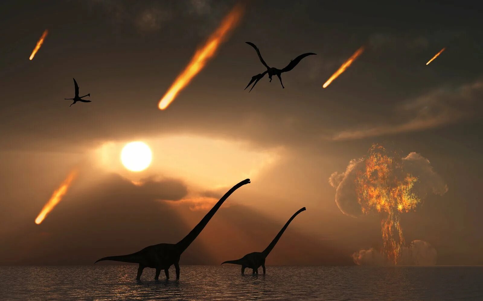 Падение астероида вымирание динозавров. Меловой период вымирание динозавров. Мезозойская Эра вымирание динозавров. Падение астероида динозавры вымерли. Что убило динозавров