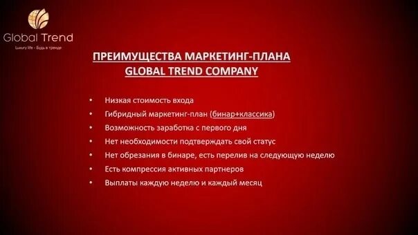 Global company. Маркетинг план глобал тренд компани. глобал тренд маркетинг план. маркетинг компании global trend. бизнес план глобал тренд.