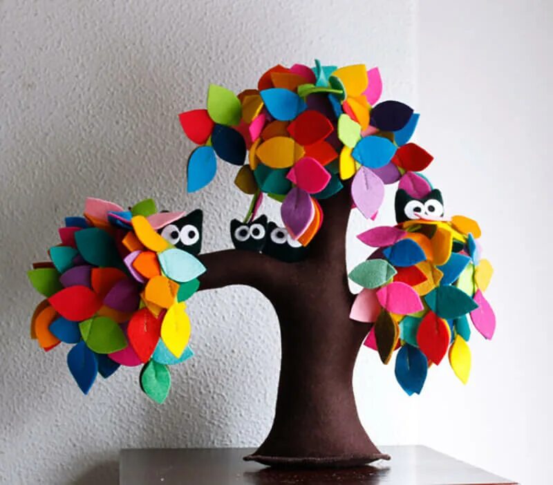 Дерево из фетра с липучками. Дерево из фетра на стену. Дерево из фетра. Весеннее дерево из фетра. Объемное дерево из фетра.