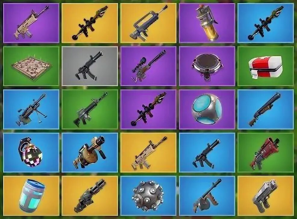 Редкость оружия в фортнайт. Пак оружия фортнайт. Fortnite цвета оружия. Редкость предметов в фортнайт. Свд фортнайт.