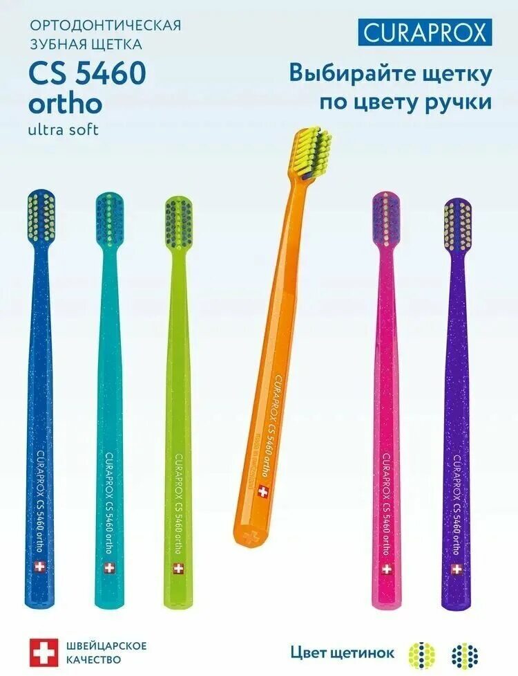 Щетка курапрокс купить. Зубная щетка Curaprox 5460. Зубная щетка Curaprox 5460 Ortho (для брекетов). Зубная щетка Curaprox 5460 ultrasoft. Ортодонтическая зубная щетка Curaprox Ortho.