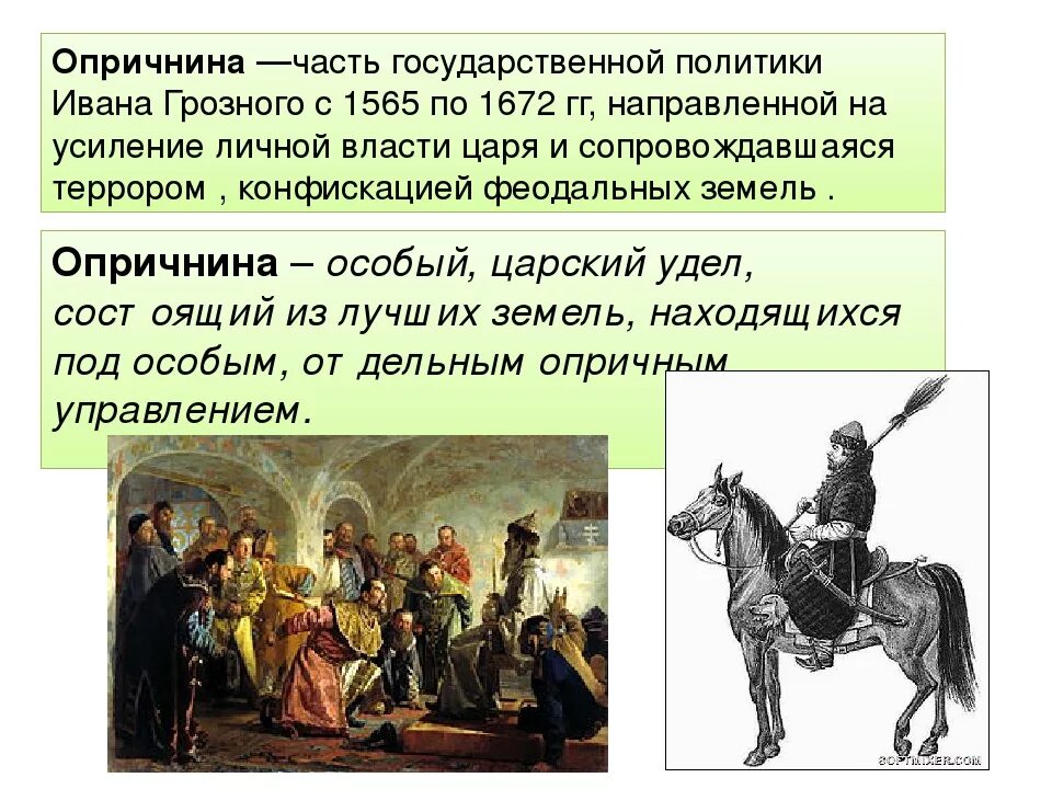 События истории ивана грозного. 1565—1572 — Опричнина Ивана Грозного. Второй период опричнина (1565-1572). Опричнина Ивана 4 Грозного 1565-1572 кратко.