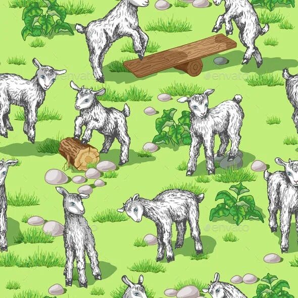 Рисование козлятки на лугу. Рисование козлята на лугу. Рисование козлят на зеленой лужайке в средней группе. Рисование козлятки выбежали на зеленый лужок.