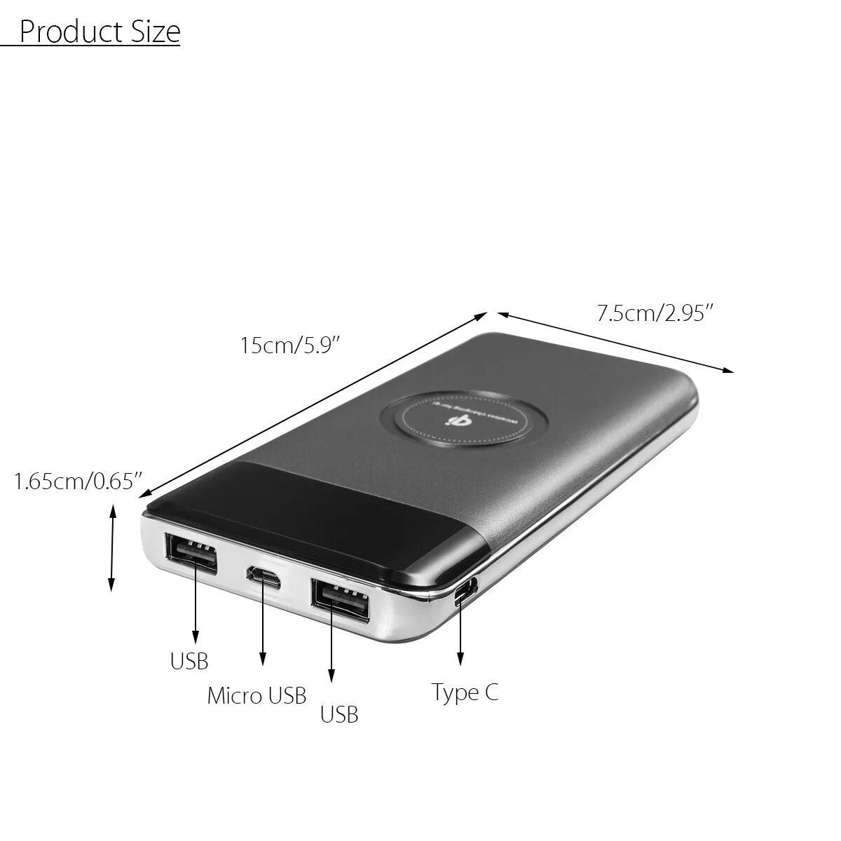 Повербанк USB Type-c. Пауэр банк с беспроводной зарядкой 10000. Повер банк с беспроводной зарядкой Qi. Power Bank для беспроводной зарядки Type c.