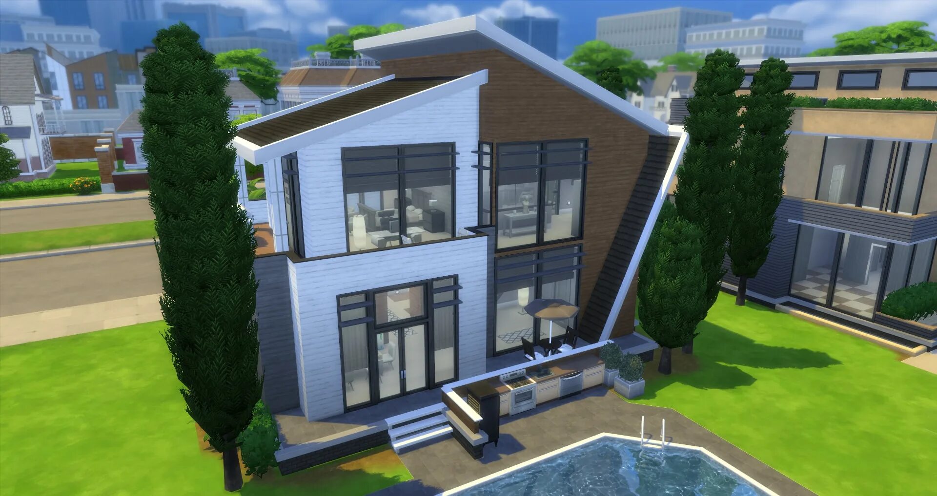 SIMS 4 Modern House. SIMS 4 особняк Модерн. Современный дом симс 4. Дом в симс 4. Дом 4 продолжение