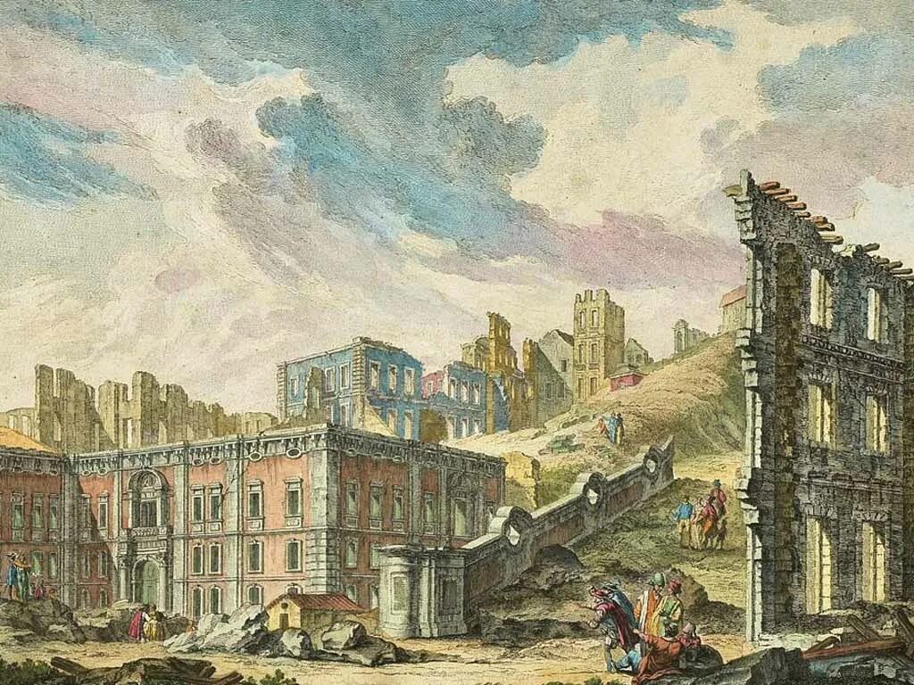Лиссабонское землетрясение 1755. Землетрясение в Португалии в 1755. ЦУНАМИ В Португалии 1755. Лиссабонское землетрясение 1 ноября 1755 года.