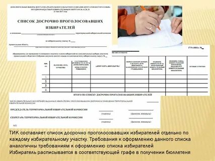 Разделение списка избирателей на отдельные книги