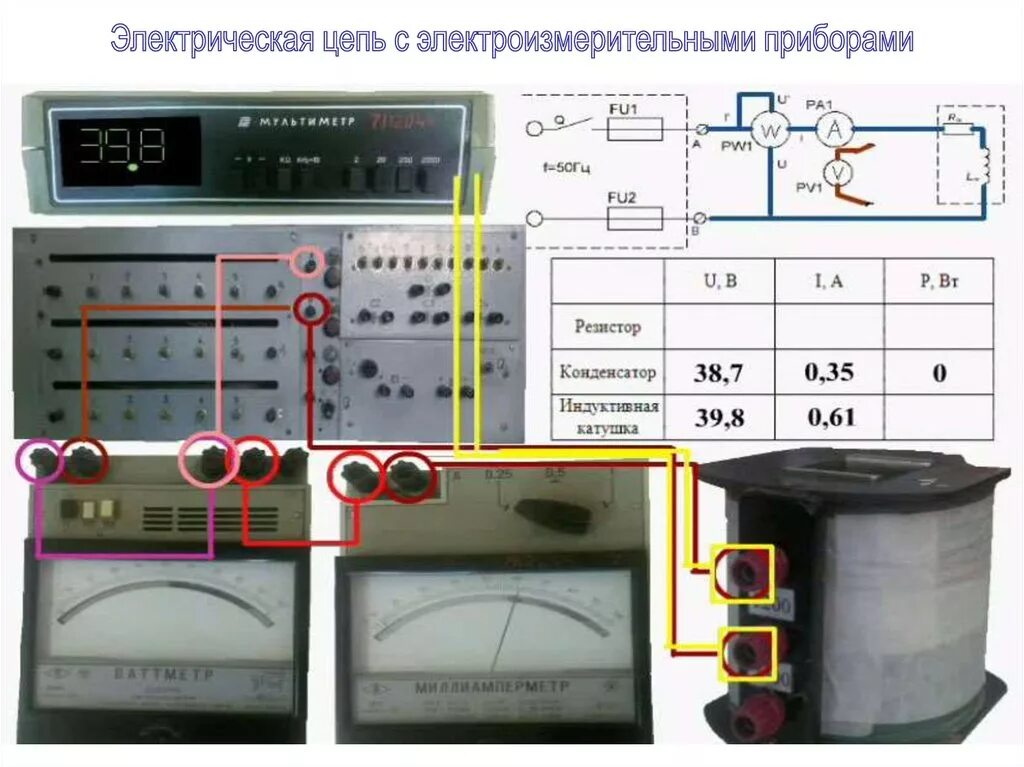 Электрические измерения тесты