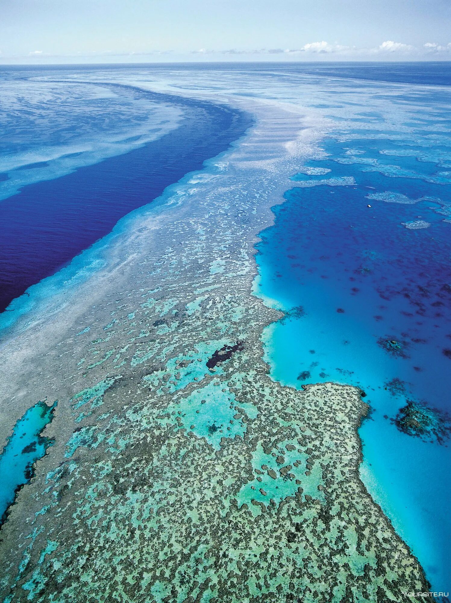Крупный остров на северо востоке австралии. Большой Барьерный риф. Великий Барьерный риф Австралия. Большой Барьерный риф в коралловом море. Коралловый Барьерный риф в Австралии.
