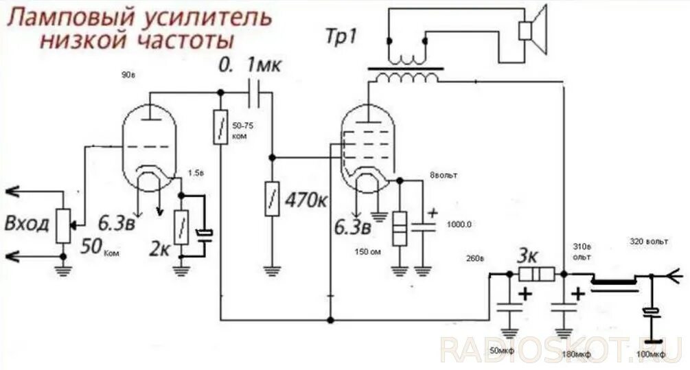 Ламповый унч. Ламповый усилитель 100 ватт схема. ГУ-17 усилитель однотактный. Схема лампового УНЧ на 50 ватт. Схема ламповых усилителей 100 ватт.