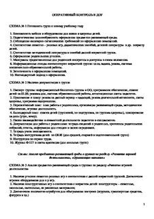 Оперативный контроль санитарного состояния группы