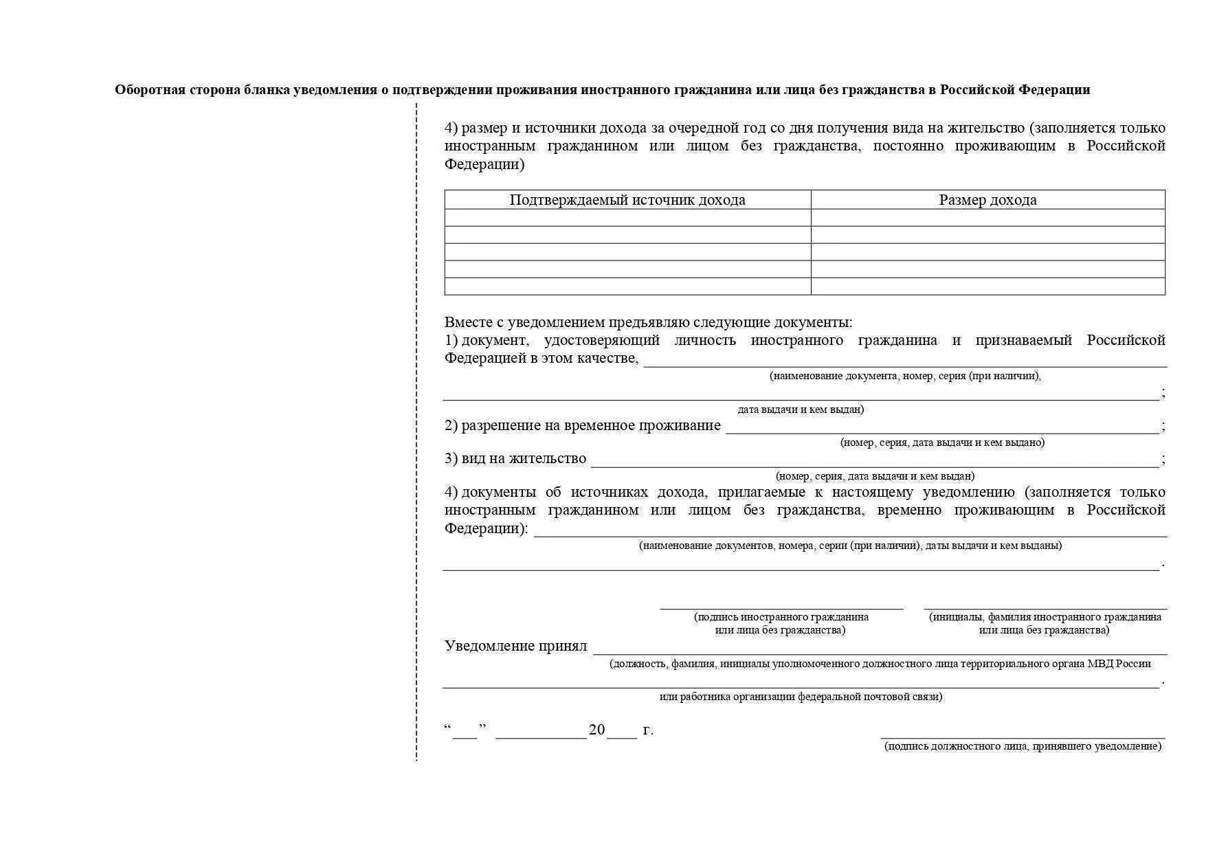 Бланк уведомления РВП 2022 образец. Уведомление о проживании по РВП 2022. Ежегодное уведомление о подтверждении проживания по РВП 2020. Бланк уведомления о подтверждении проживания в РФ по РВП 2023. Образец бланка внж