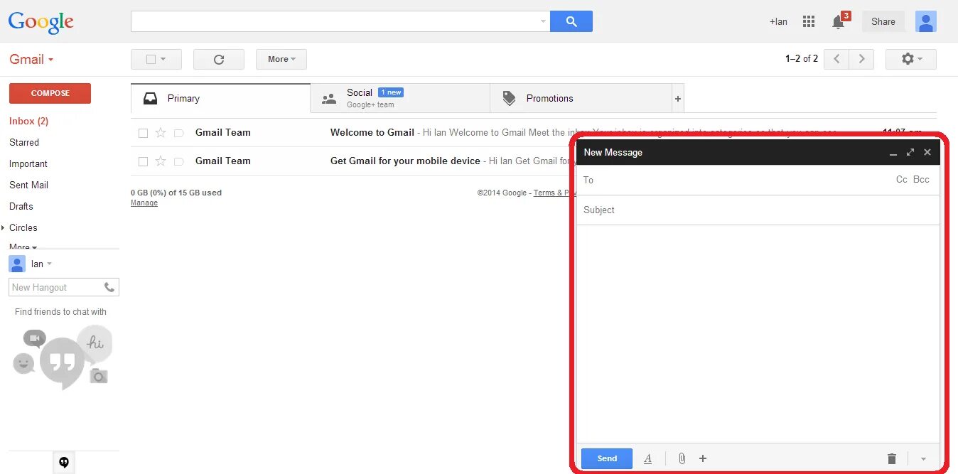 Где находится gmail. Поделиться по gmail.