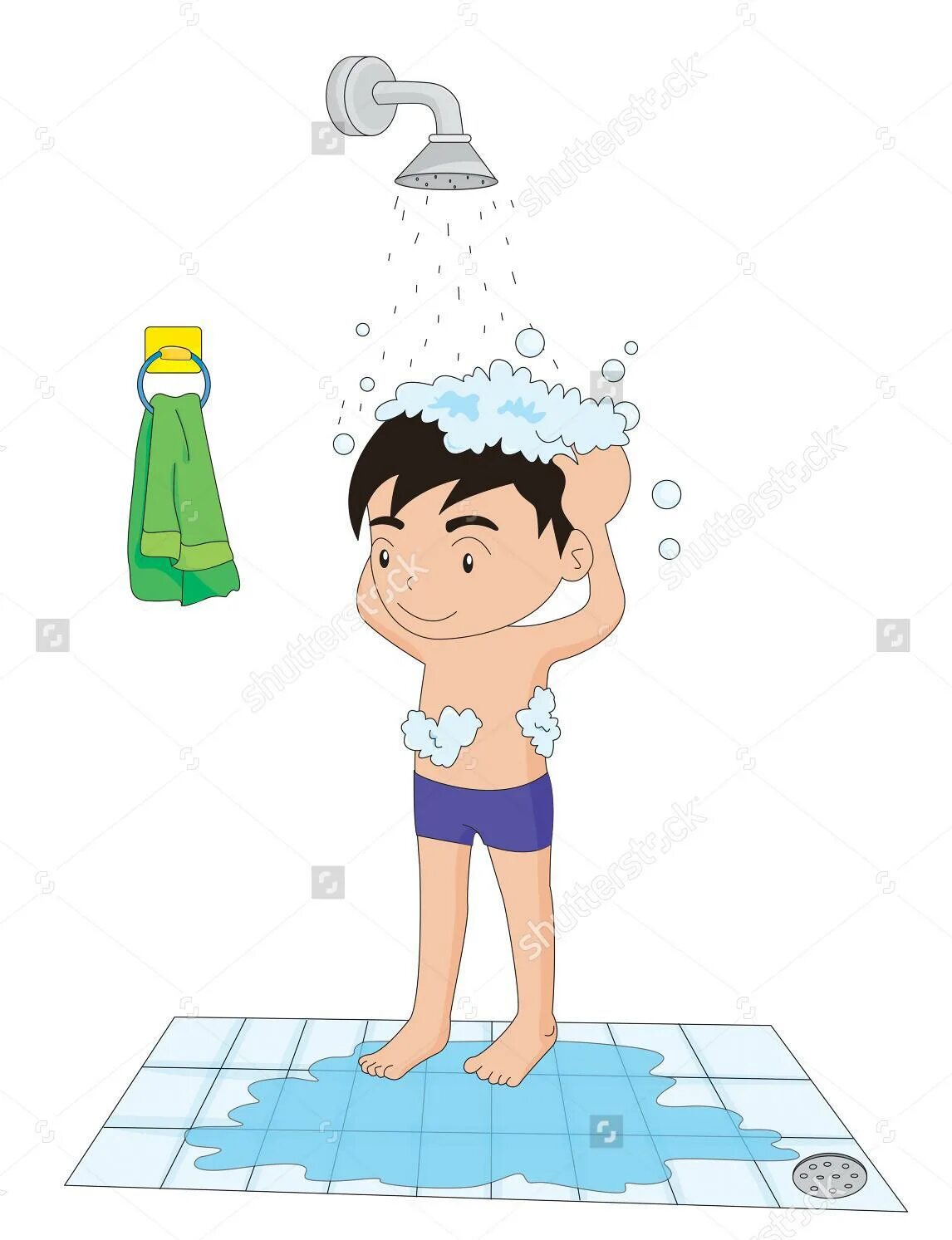 Мальчишки в душе. 1 a shower or the shower