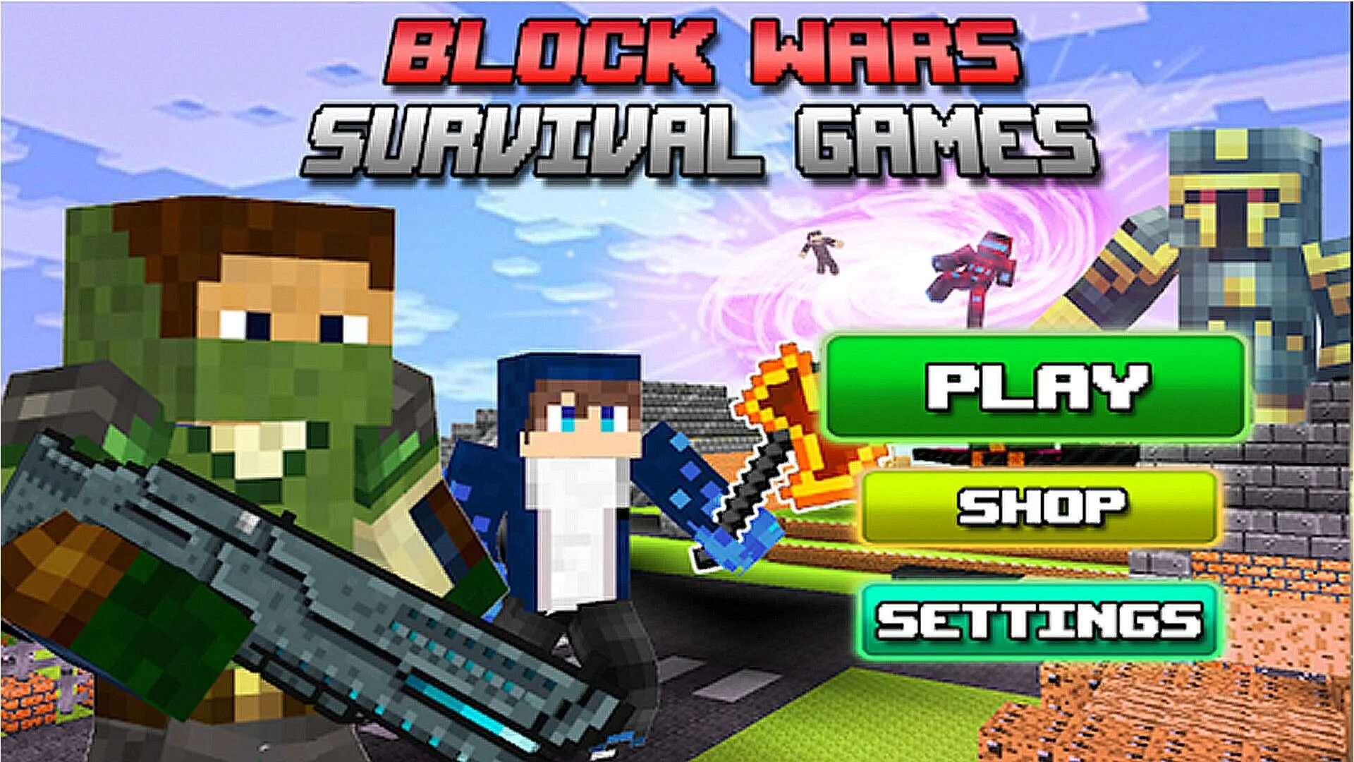 Blocks game. Block Wars. Block v игра. Игра survival wars