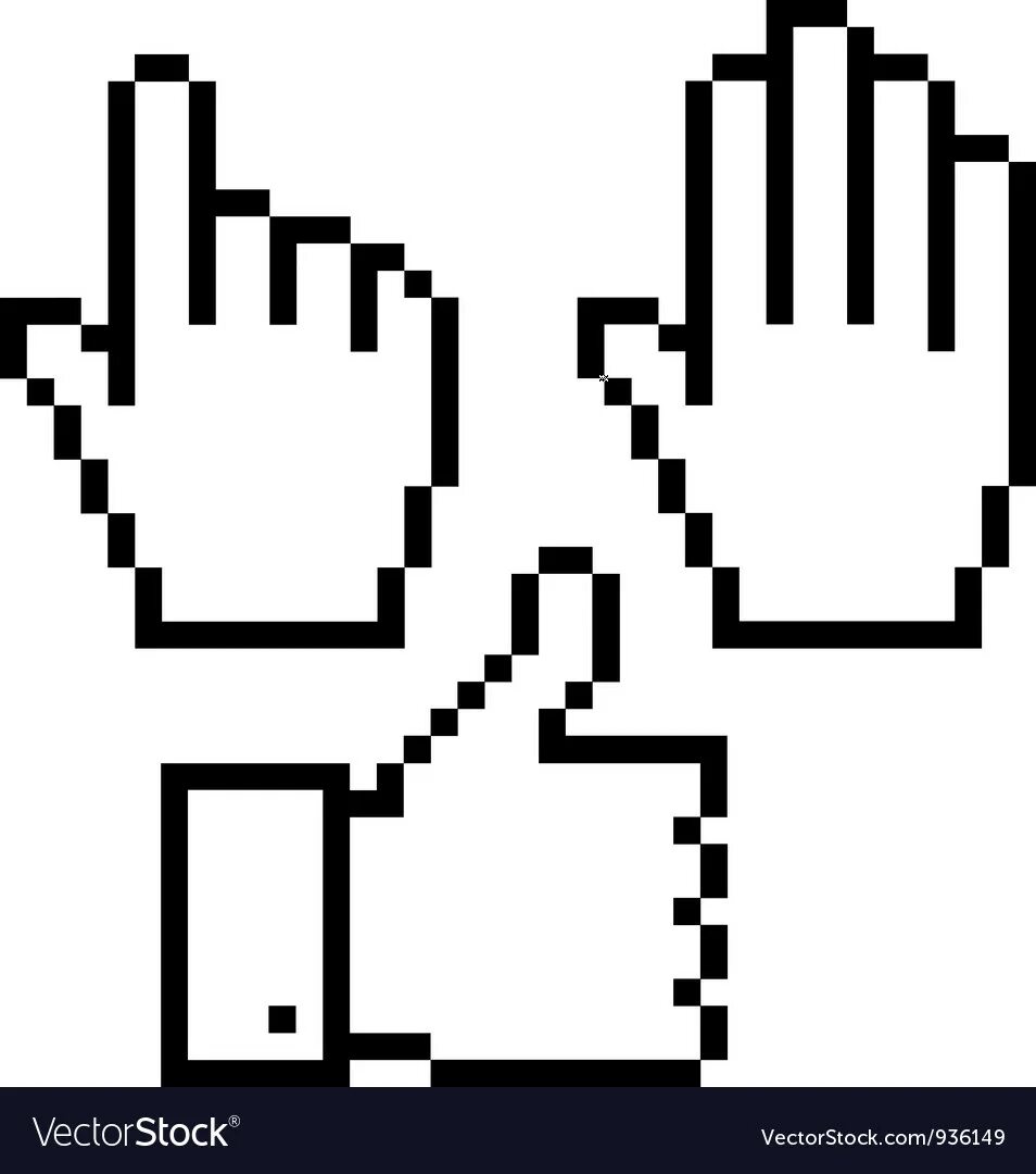 Hands up pixel