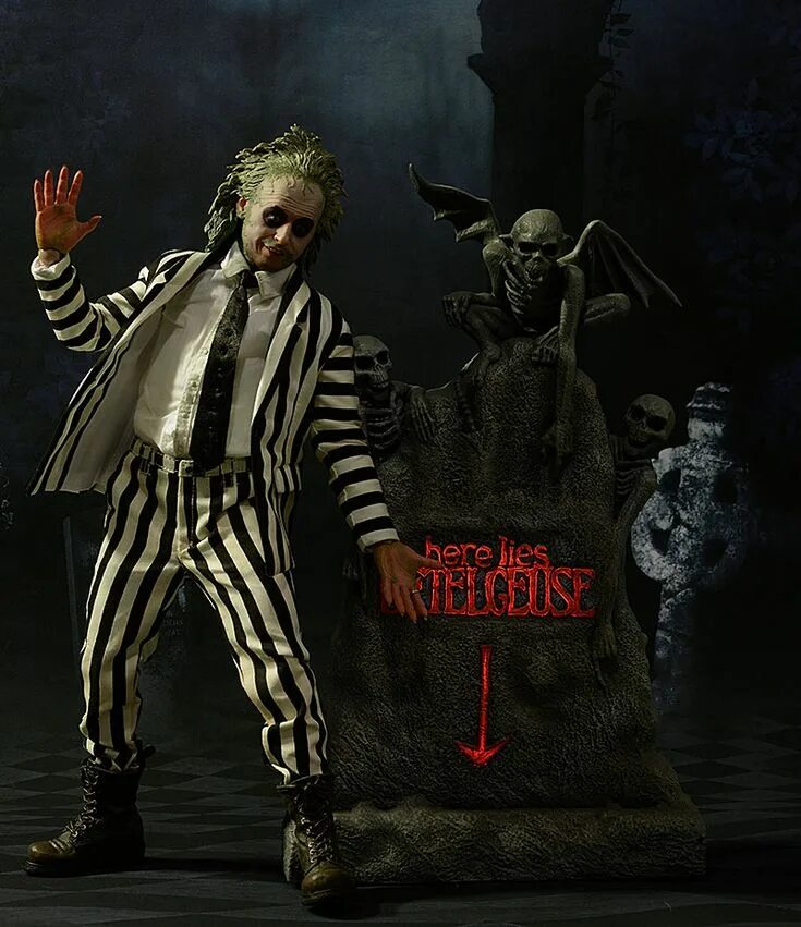 Битлджус 2 когда выйдет. Битлджус фигурка. Beetlejuice фигурка Sideshow. Битлджус маленькая голова.