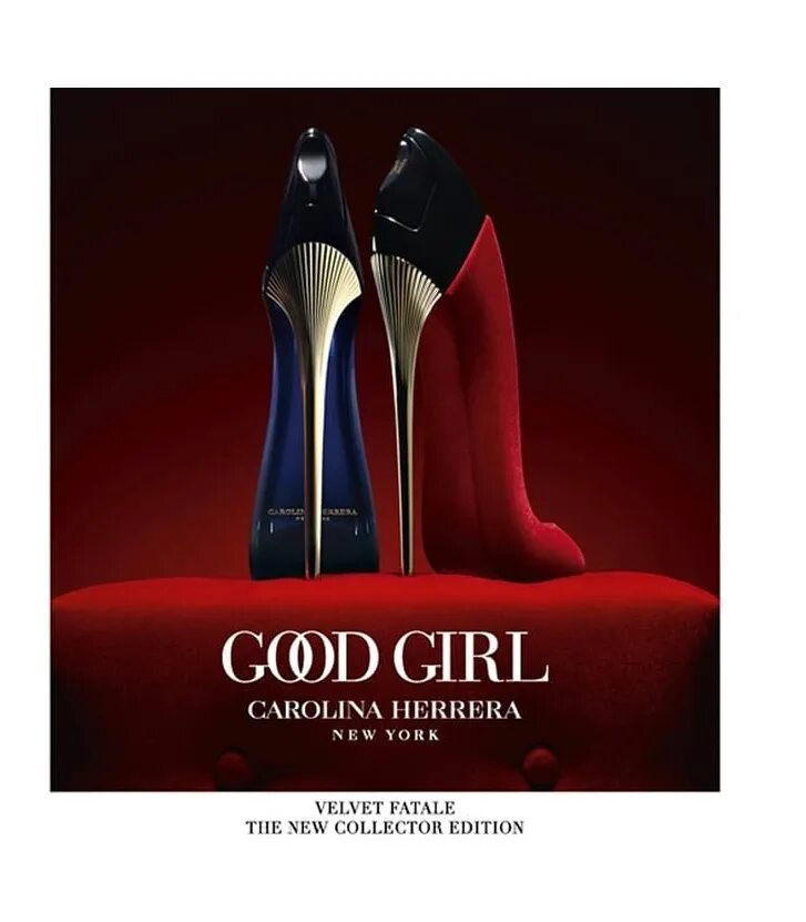 Good girl 5. Духи good girl Velvet Fatale. Velvet Fatale Carolina Herrera. Парфюм туфелька Carolina Herrera красная.