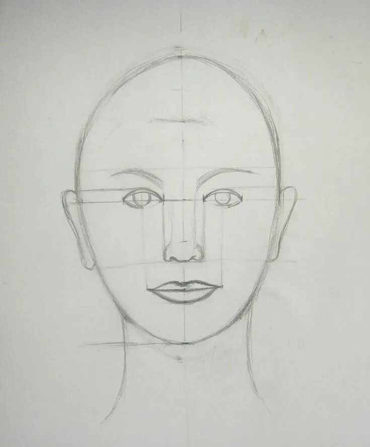 Рисунок лица 1 3. Поэтапное рисование лица. Лицо человека карандашом для начинающих. Портрет карандашом легко. Лицо рисунок легкий.
