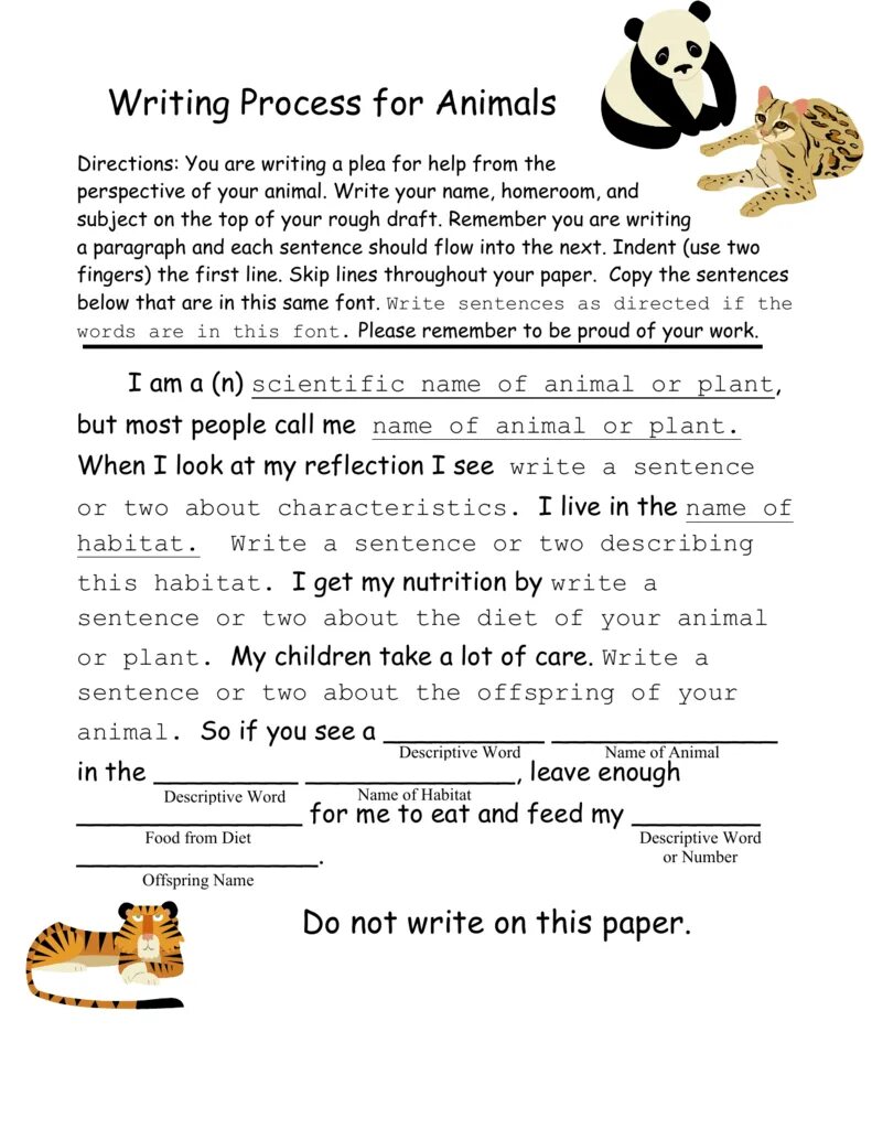 Wild animals essay