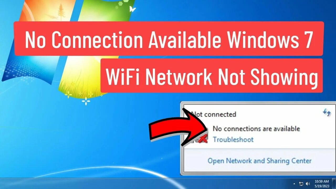 No connection available. Available on windows.
