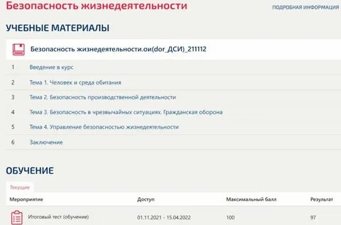 Специалист в сфере закупок итоговое тестирование