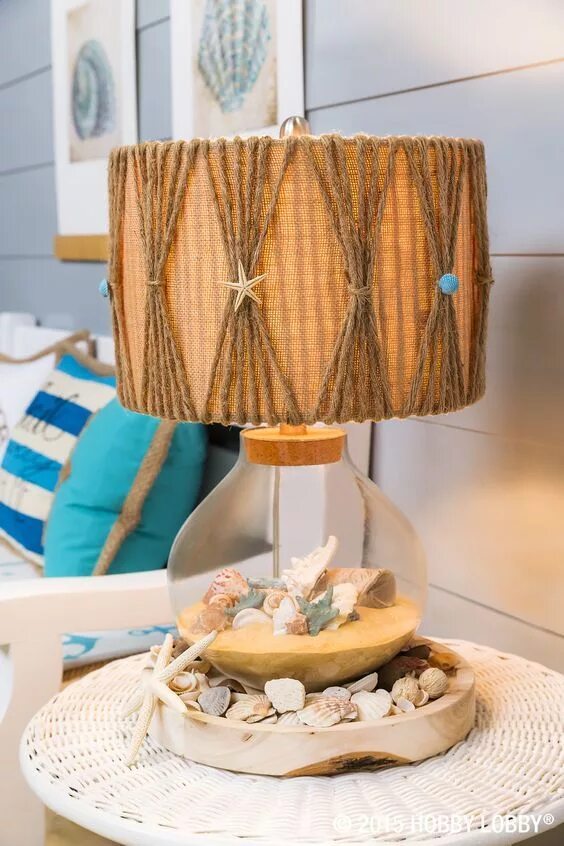 Handmade Lamps & Shades With Leaves & Botanical Accents Homemade lamp shades, Ho